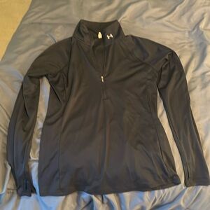 Black UA quarter zip, size Medium